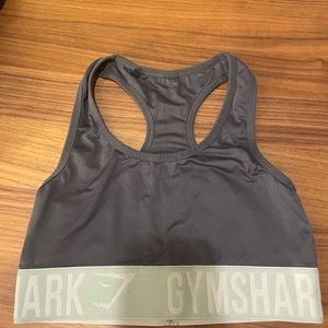 Gymshark Sportsbra, gray and mint green